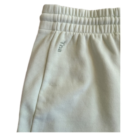 TNA Cozy Sweatfleece Boyfriend 5" Shorts in GD Brushed Green - Picture 4 of 4